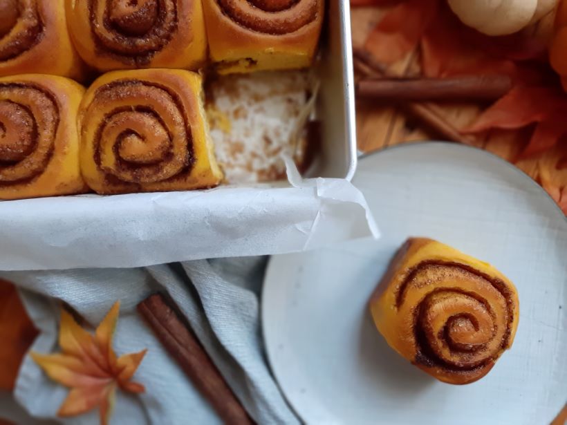 Cinnamon rolls alla zucca