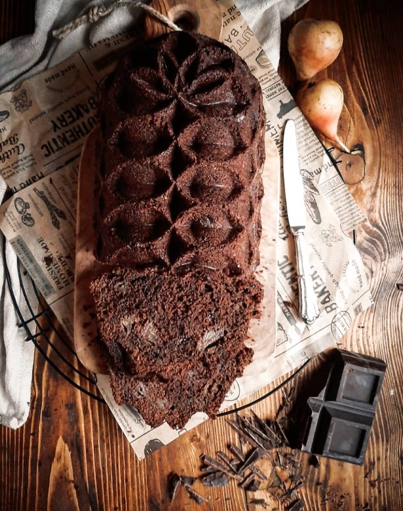 Plumcake pere e cioccolato