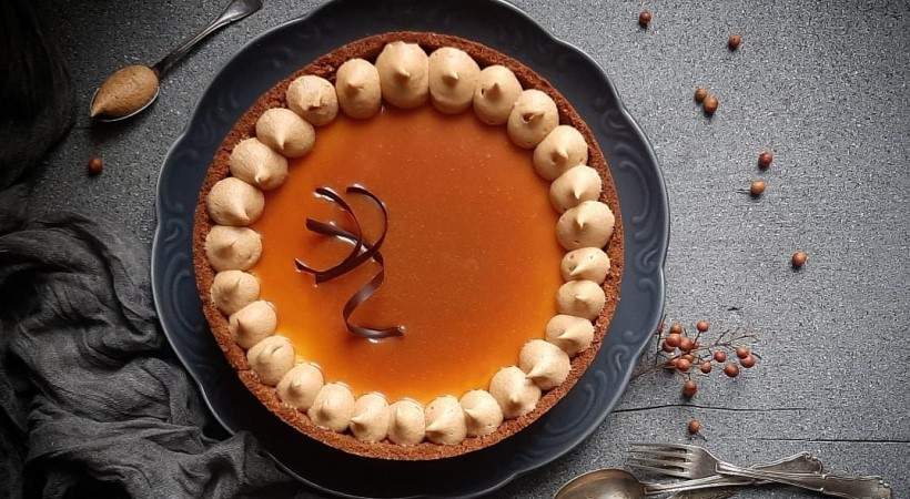 Cheesecake al caramello salato