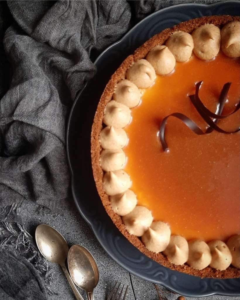 Cheesecake al caramello salato